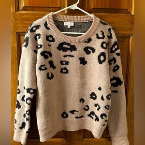 Animal Print Sweater